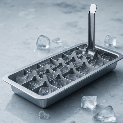 Fjord 001 stainless steel ice tray