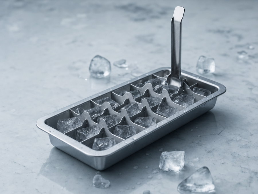 Fjord 001 stainless steel ice tray