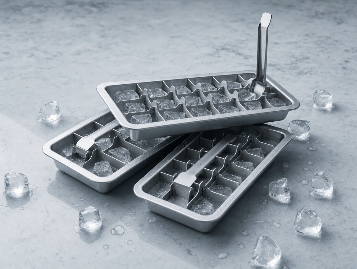 Fjord 001 3-pack stainless steel ice trays