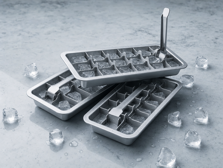 Fjord 001 3-pack stainless steel ice trays